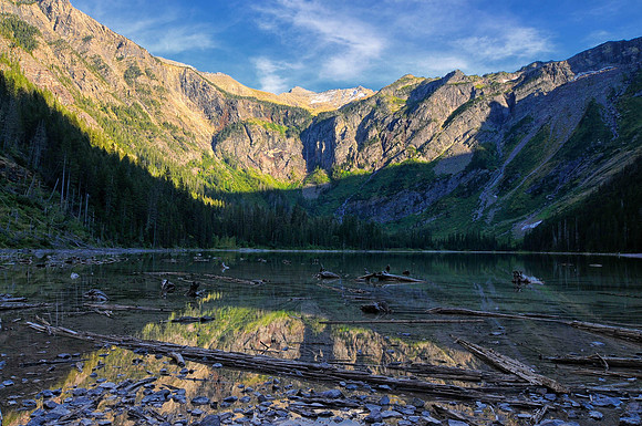 Avalanche Lake, Montana, Glacier National Park, Reflection
