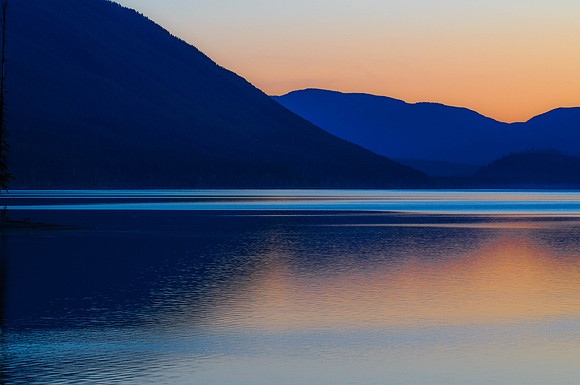 Lake McDonald, Dusk, Calm, Glacier National Park