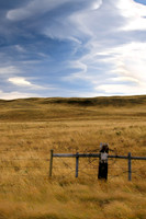 Rocky Mountain Front, Landscape, Fence, Clouds